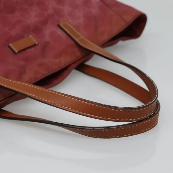 GUCCI GG Canvas Tote Bag Nylon Pink Silver 282439 Auth ti3238 - Picture 11 of 16